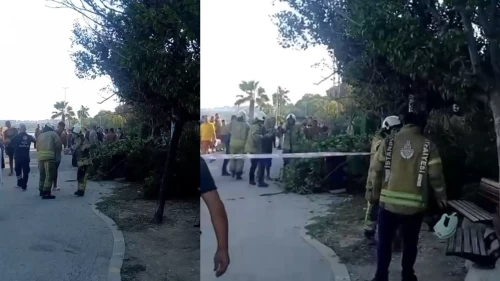 Büyükçekmece’de korkutan toprak kayması