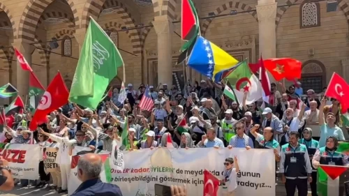 Uluslararası Filistin Konvoyu Kahramanmaraş'a ulaştı