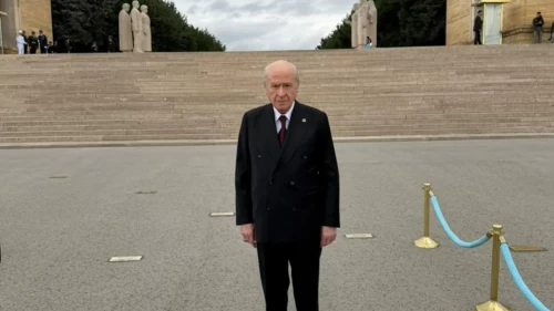 MHP Lideri Devlet Bahçeli Anıtkabir’de 30 Ağustos törenine katıldı