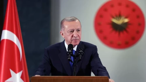 Cumhurbaşkanı  Erdoğan, Litvanya Başbakanı Sinkevicius ile görüştü
