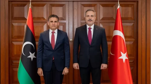 Bakan Fidan Libyalı komutanı makamında kabul etti