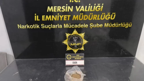 Mersin'de uyuşturucu operasyonu: 190 gram eroin ele geçirildi