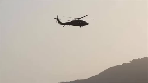 Yunanistan'da helikopter düştü!