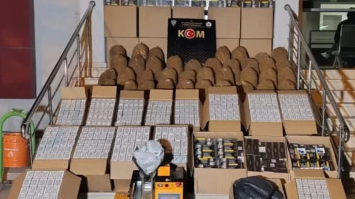 Afyonkarahisar’da kaçak tütün operasyonu: 274 bin makaron ele geçirildi