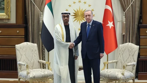 Cumhurbaşkanı Erdoğan, BAE Devlet Başkanı Al Nahyan ile görüştü
