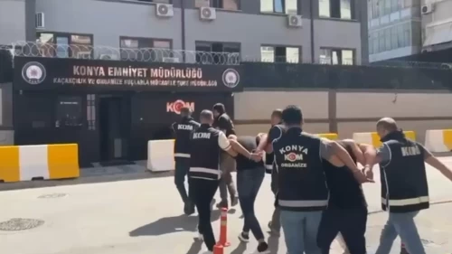 Konya'da suç örgütlerine Kıskaç operasyonu: 20 gözaltı