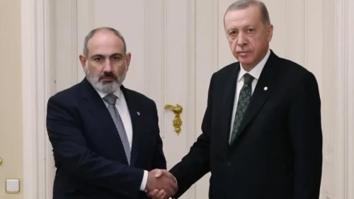 Cumhurbaşkanı Erdoğan, Ermenistan Başbakanı Paşinyan’ı kabul etti