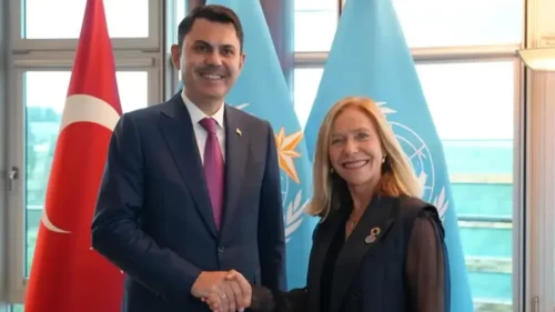 Bakan Kurum, WMO Genel Sekreteri Celeste Saulo ile görüştü