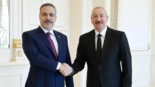 Azerbaycan Cumhurbaşkanı Aliyev, Bakan Fidan'ı Bakü'de kabul etti! 3 kritik konu masada