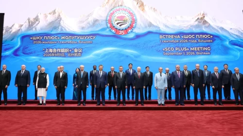 Cumhurbaşkanı Erdoğan, ŞİÖ Zirvesi’nde liderlerle aile fotoğrafında