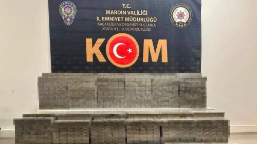 Mardin’de araçtan 7 bin 500 paket kaçak sigara çıktı