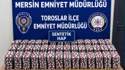 Mersin'de uyuşturucu operasyonu! 11 bin 274 hap ele geçirildi