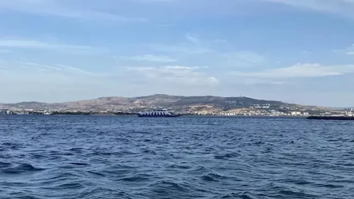 Gökçeada feribot seferlerine hava engeli!