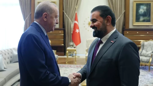 Erdoğan, Irak Temsilciler Meclisi Başkanı Halbusi'yi kabul etti