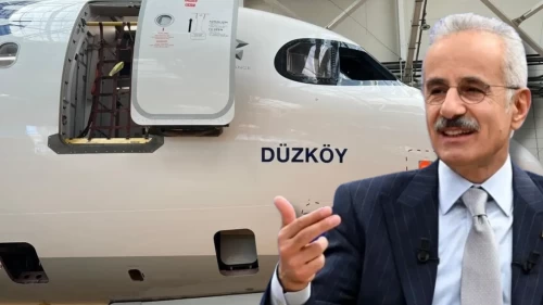 Ulaştırma Bakanı Uraloğlu’nun memleketi Düzköy, THY uçağına adını yazdırdı!