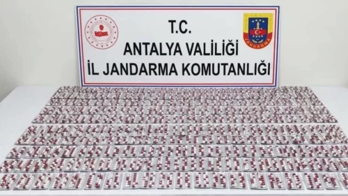 Manavgat’ta uyuşturucu operasyonu: 3 bin sentetik hap ele geçirildi