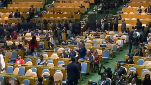 Netanyahu'ya BM'de şok protesto