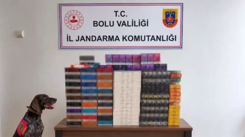 TEM Otoyolu’nda 760 bin liralık kaçak ürün ele geçirildi