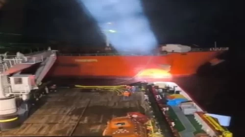 Marmara Adası açıklarında korkutan olay!
