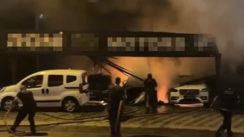 Antalya'da oto galeriyi kundaklayan 3 kişi yakalandı!