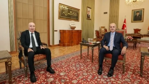 TBMM Başkanı Numan Kurtulmuş, 15 Temmuz Gazisi Turgut Aslan'ı kabul etti
