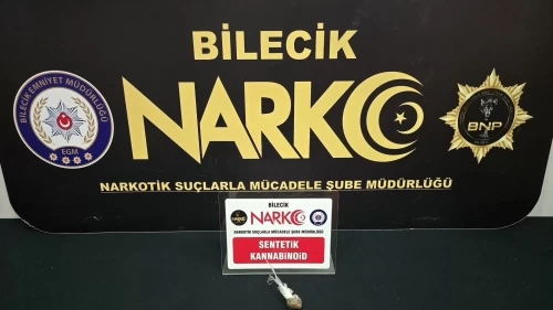 Bilecik’te uyuşturucu operasyonu: 1 şüpheli yakalandı
