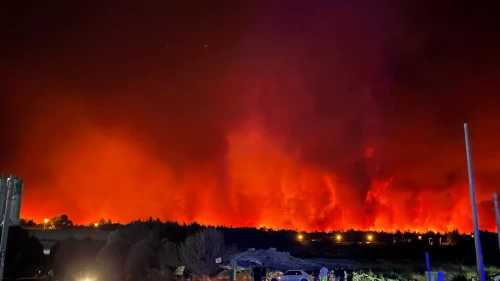 Aksu'da çıkan orman yangını Manavgat'tan görüldü!
