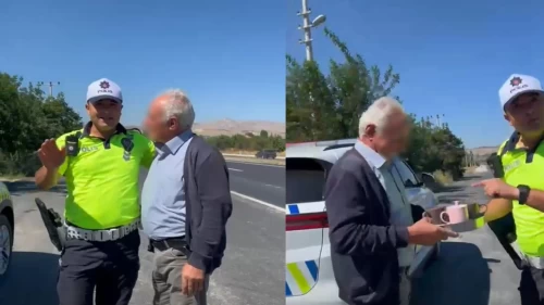 Polisten sürücüye 'bulaşık yıkama' cezası