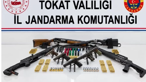 Tokat’ta silah kaçakçılığı operasyonu: 5 gözaltı