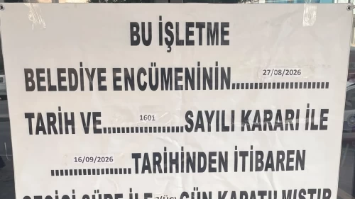 Zincir markete kilit vuruldu