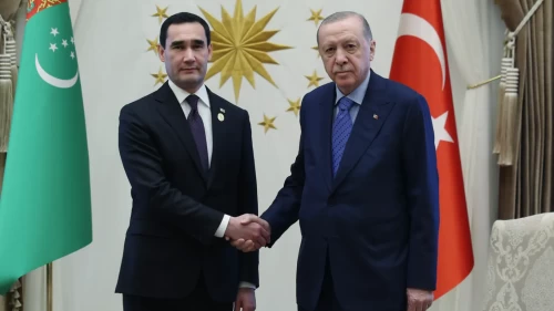 Cumhurbaşkanı Erdoğan, Türkmenistan Devlet Başkanı ile görüştü