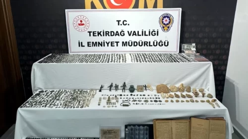 Tekirdağ’da tarihi eser kaçakçılığı operasyonu