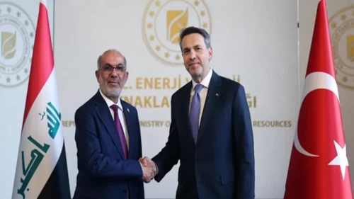 Bakan Bayraktar, Irak Petrol Bakanı Hüdeyir ile görüştü