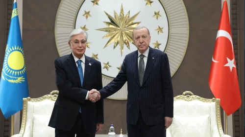 Cumhurbaşkanı Erdoğan Kazakistan lideri Tokayev’i karşıladı