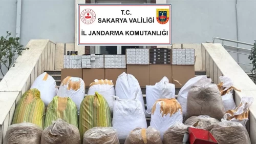 Sakarya’da kaçak tütün operasyonu