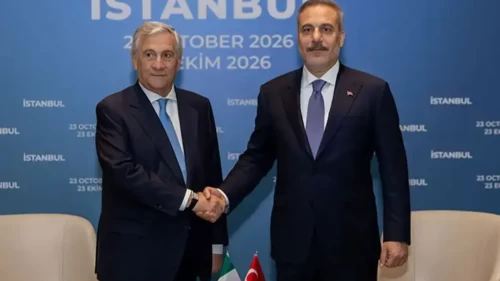 Bakan Fidan, İtalya Başbakan Yardımcısı ve Dışişleri Bakanı Tajani ile görüştü