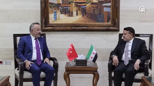 Büyükelçi Nuh Yılmaz, Ahmed Muvaffak Zeydan ile bir araya geldi
