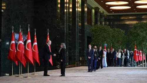 Cumhurbaşkanı Erdoğan, Cumhuriyet Bayramı tebriklerini kabul etti