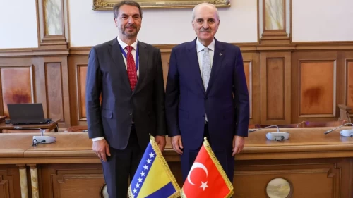 TBMM Başkanı Kurtulmuş Bosna Hersekli mevkidaşıyla görüştü!