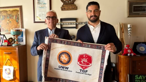 Taha Akgül'den UWW Başkanı Lalovic'e ziyaret