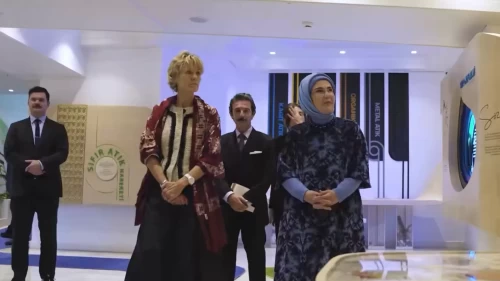 Emine Erdoğan ile Diana Fox Carney'den Sıfır Atık Vakfı'na ziyaret