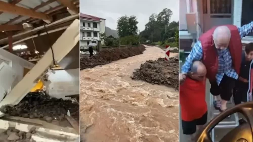 Sakarya'daki sel felaketi deprem etkisi yarattı!