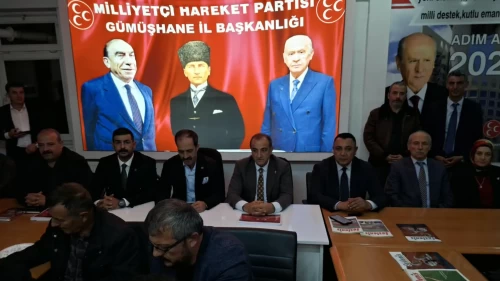 MHP Gümüşhane teşkilatında Belediye Başkanı Vedat Soner Başer, hayata geçirilen hizmetleri ve yeni projeleri anlattı