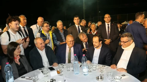 KKTC Cumhurbaşkanı Erhürman ile Rum lider Hristodulidis Pile Barış Festivali'nde buluştu