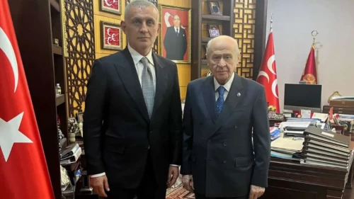 TFF Başkanı Hacıosmanoğlu MHP Lideri Devlet Bahçeli'yi ziyaret etti
