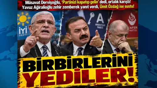 Müsavat Dervişoğlu, 'Partinizi kapatıp gelin' dedi, ortalık karıştı! Yavuz Ağıralioğlu zehir zemberek yanıt verdi, Ümit Özdağ ise sustu!