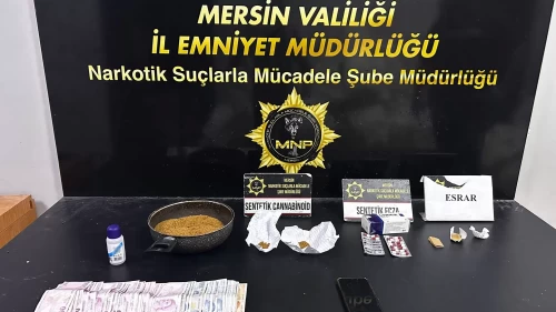 Mersin’de 177 gram sentetik uyuşturucu ele geçirildi