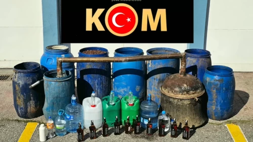 Çorum’da kaçak içki üretimine baskın