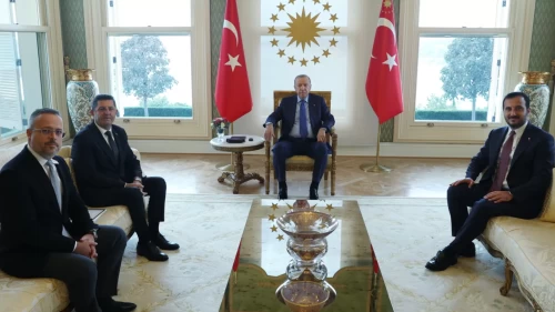 Cumhurbaşkanı Erdoğan, Çekmeköy Belediye Başkanı Orhan Çerkez'i kabul etti