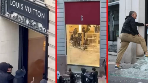 Fransa’da mağazalar yağmalandı!